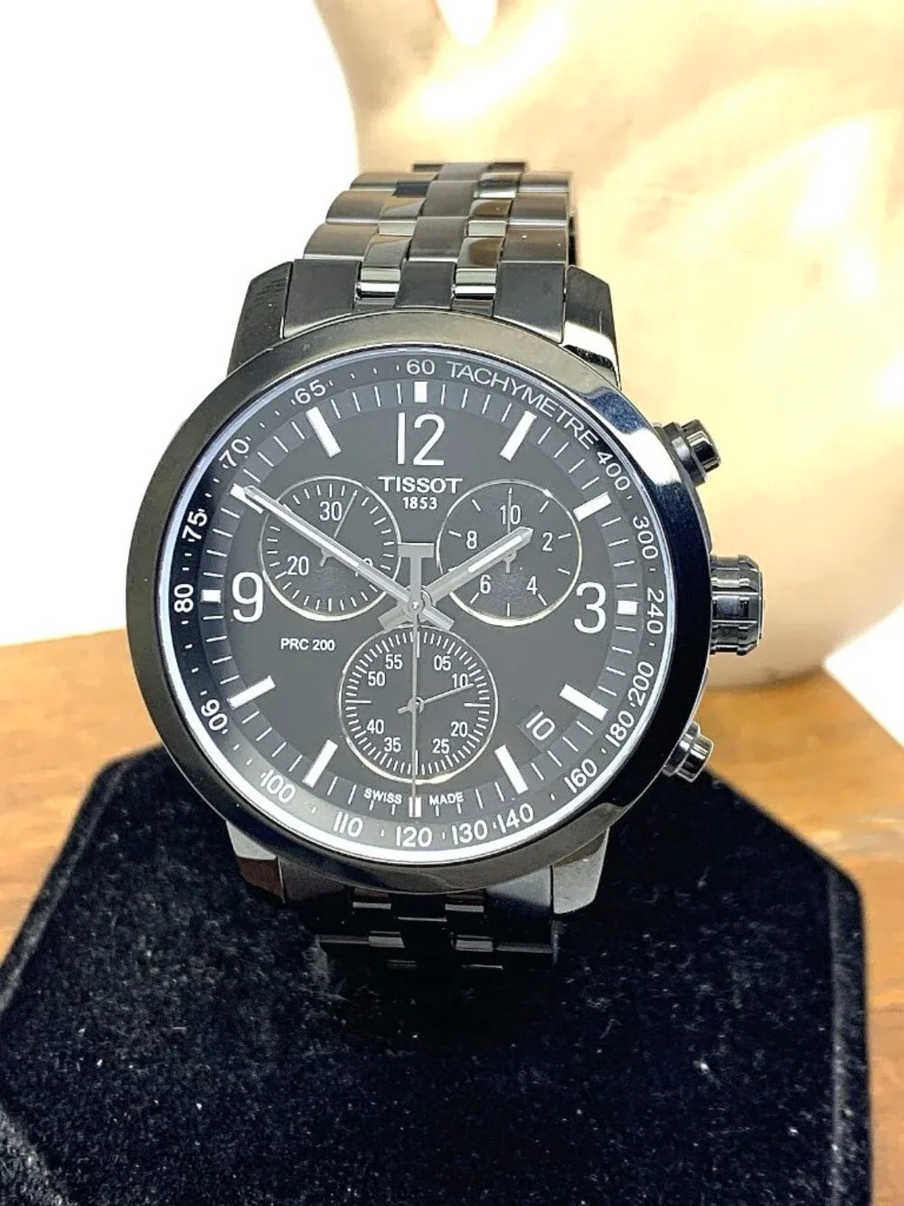 Tissot Men's Watch PRC200 Swiss Quartz Black Dial Stainless Steel T1144173305700